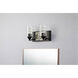 Bocage 2 Light 13 inch MB Bath Light Wall Light in Matte Black